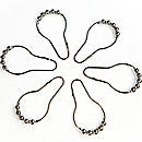 Riegel Nickel-Plated Shower Curtain HookS